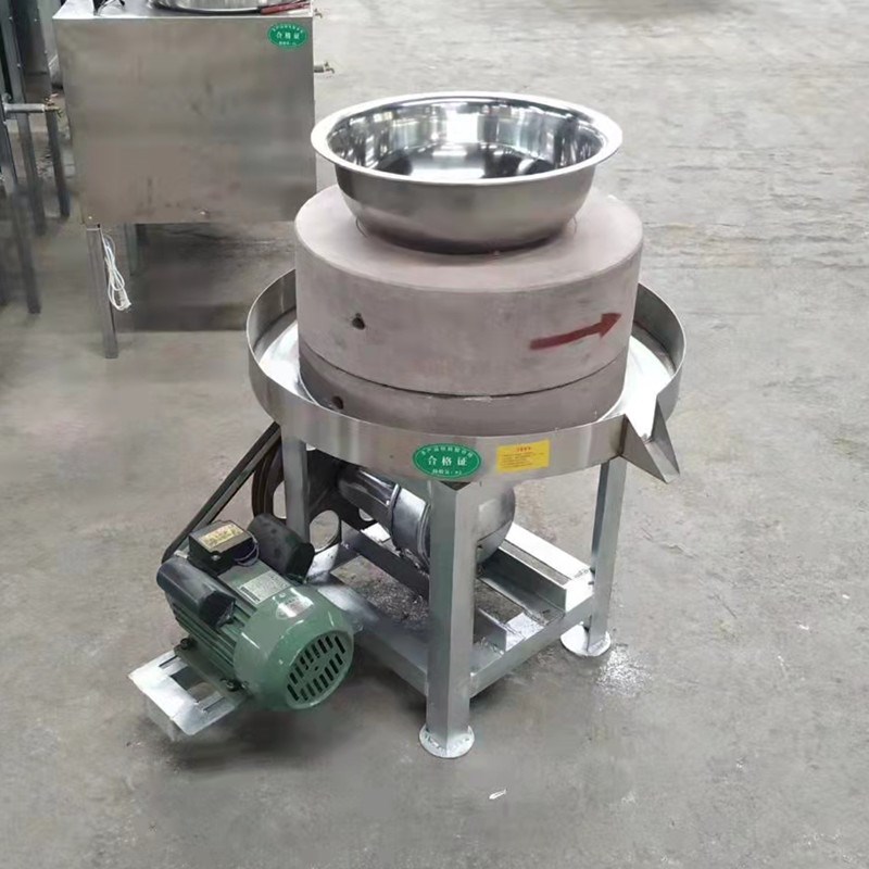 小型芝麻酱石磨机 电石墨花生酱机 全自动油坊磨坊磨浆机磨粉机