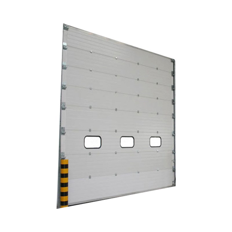 仓库自动工业提升门 翻板车库门电动 透明小窗可视提升门工业