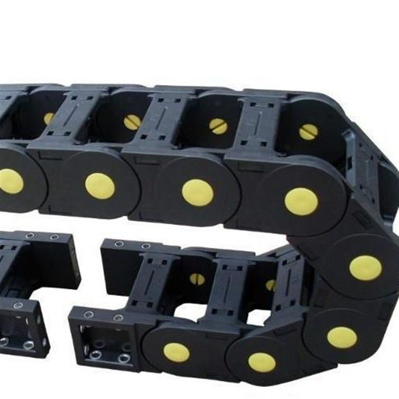 塑料尼龙拖链80*75电缆移动线槽 坦克履带 机械拖链