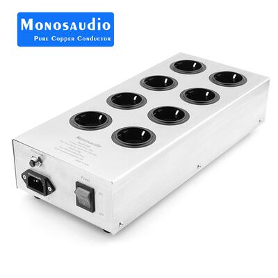 Monosaudio E800HiFi电源滤波器设备8路交流电源调节器电源净化器