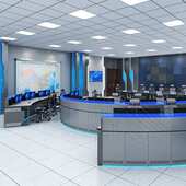 监控操作台机房指挥中心控制台工作桌加厚双联三联五连控制台席位