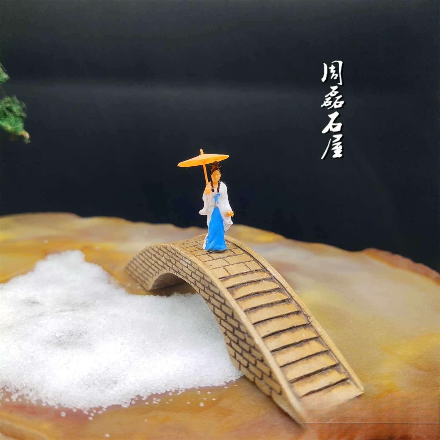 新品古代美女工艺品小摆件微景造景装饰奇石盆景假山枯山水模型