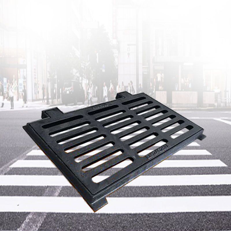 球墨铸铁篦子雨水下水道口井盖铸铁方井盖板排水沟盖板偏沟式水篦