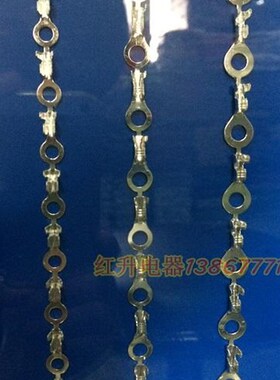 4.2圆形接线片 R型接线片 接线压线端子10000只1盘连带直带0.5B