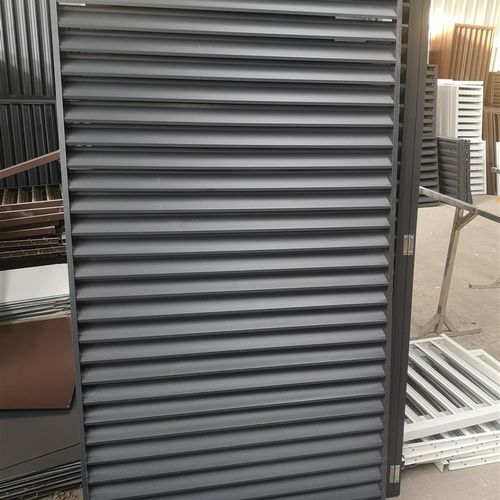 定做铝合金百叶窗防雨外墙通风口中央空调外机罩格栅室外