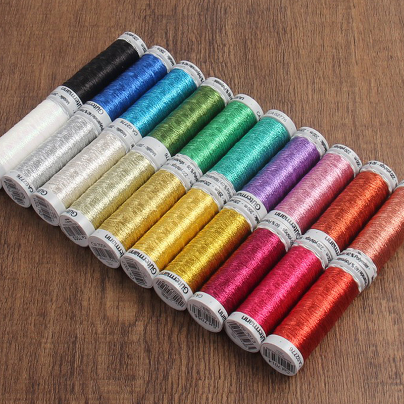 麋鹿先生 德国古特曼Gutermann纯色金属线法式刺绣金属绣线200米