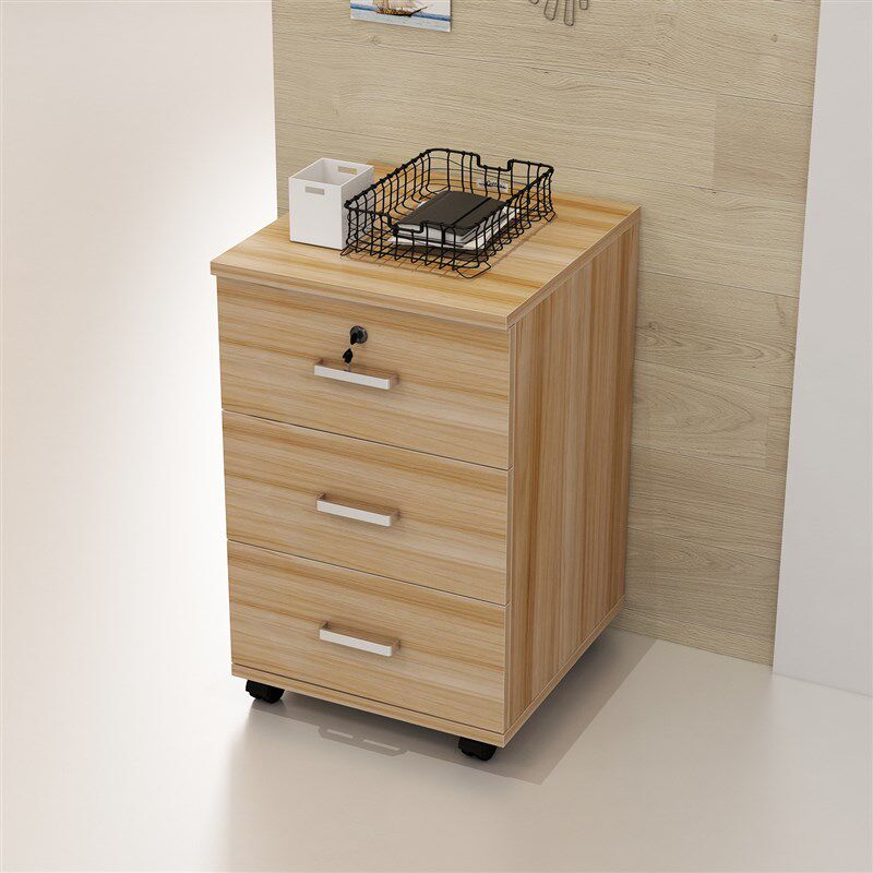 文件柜落地柜电脑桌办公柜打印机移动桌上下带锁抽屉资料柜矮柜