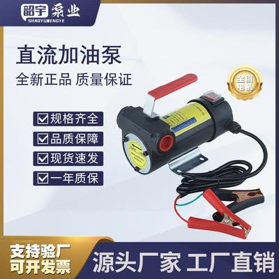 手提式柴油抽油泵12V小型直流自吸抽油泵24V电动抽油泵加油泵