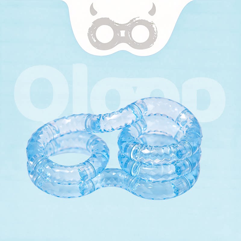Qloop正版水晶扭扭乐扭扭圈情绪解压小玩具潮流盲盒ADHD专注力