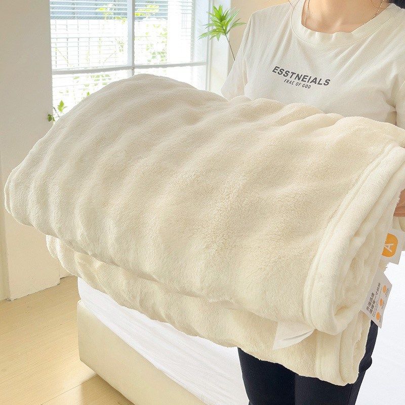 A类大泡泡毛毯加厚冬季办公室午睡披肩毯沙发盖毯珊瑚绒空调毯子