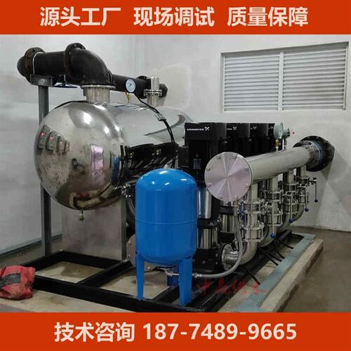 自来水二次加压供水设备变频恒压增压叠压全自动电动水泵工地高层