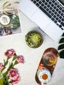 香薰蜡烛配件浮雕工艺古铜色金属聪明盖罩聚热防挂壁烧坑