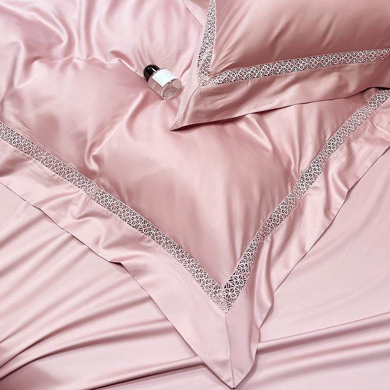 A类100支四件套轻奢全棉镂空系列精梳长绒棉纯色床上用品四件套,节庆用品/礼品,新娘配件,淘宝优惠券,粉丝福利购,淘宝优惠卷