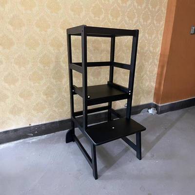 竹宝宝学习塔儿童洗手垫脚凳蒙氏带扶手幼儿学习爬高桌椅