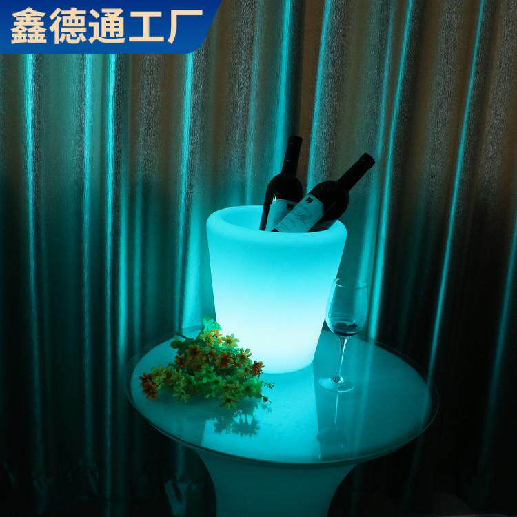 ktv冰桶苏打香槟冰酒桶鸡尾酒框装饰大型展示底座发光吧台酒架