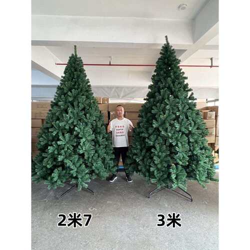 圣诞树裸树1.8米2.1m2.4m2米加密2米4大型三米出口christmas tree