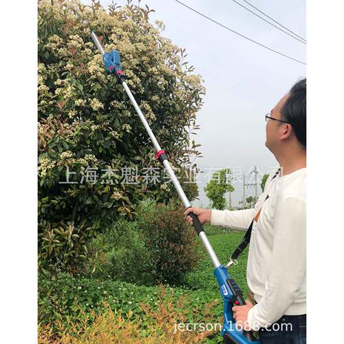 艺森ES-H5242锂电高枝机40V充电式高空绿篱修剪机电动伸缩高枝剪
