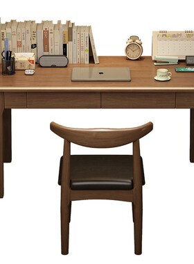 实木窄书桌宽40/50CM小户型家用写字办公桌简约电脑桌学生学习桌