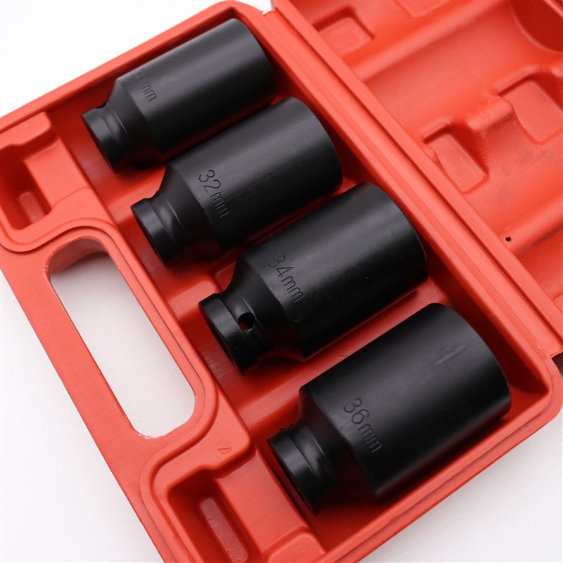 1/2 4件套气动加长套筒 风炮旋汽修组套工具机修套筒套装