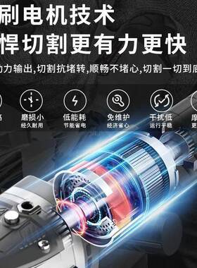 铁成5ITZ手冷锯无刷1030/1持00锂电脚多功能手架切割机螺纹钢钳钢