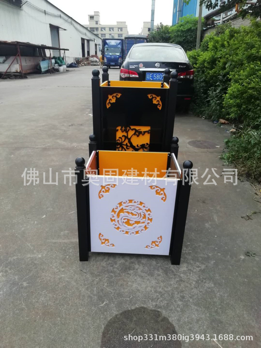 户外铝合金花箱PVC雕刻厂家