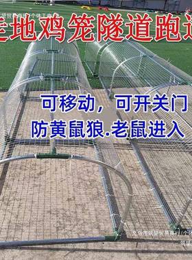 网鸡笼兔笼跑子道养鸡隧道笼子农场户溜达铁鸡笼庭院外AL102420农