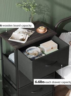 跨境布抽柜居宿家舍床头无物柜收纳盒衣物纺布GBF防尘收纳收纳柜