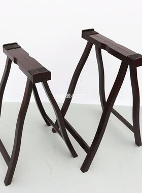 古筝琴架子学习复古音乐PQM子通架用木腿粗人字电子琴紫檀加实色