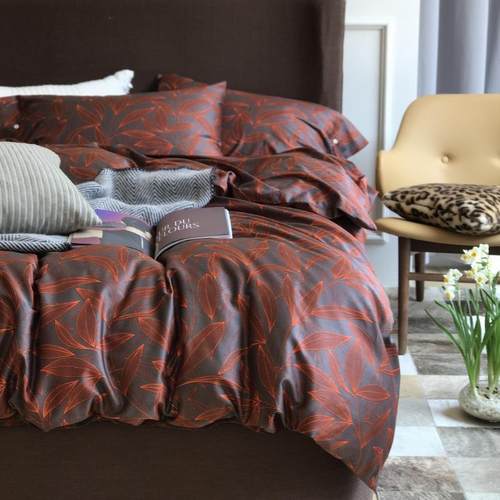 j71259美式6支长绒棉套0布料被套单四件套被被件罩床上用品