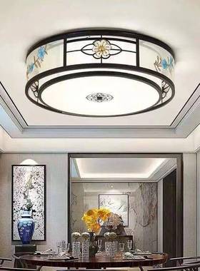 新中吸式顶灯客厅餐气厅灯现代简约卧室灯个大家用性中89436国风