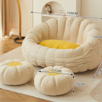 懒人小沙发可躺可睡家用舒适豆袋卧室网红休闲躺椅卧室榻榻米