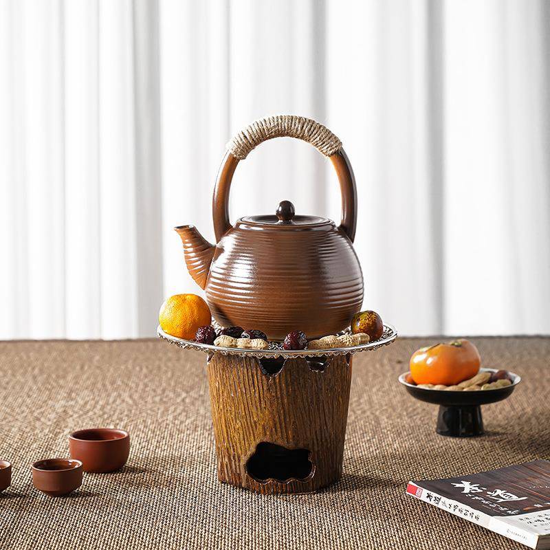 围炉煮围炉煮茶室茶炭炉子火炭茶炉户外一套碳火烤茶具内土家陶炭