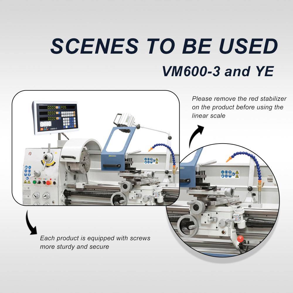 V表栅M600三轴数显光子尺电尺YE光栅VM600-2尺电子尺车床铣床龙门