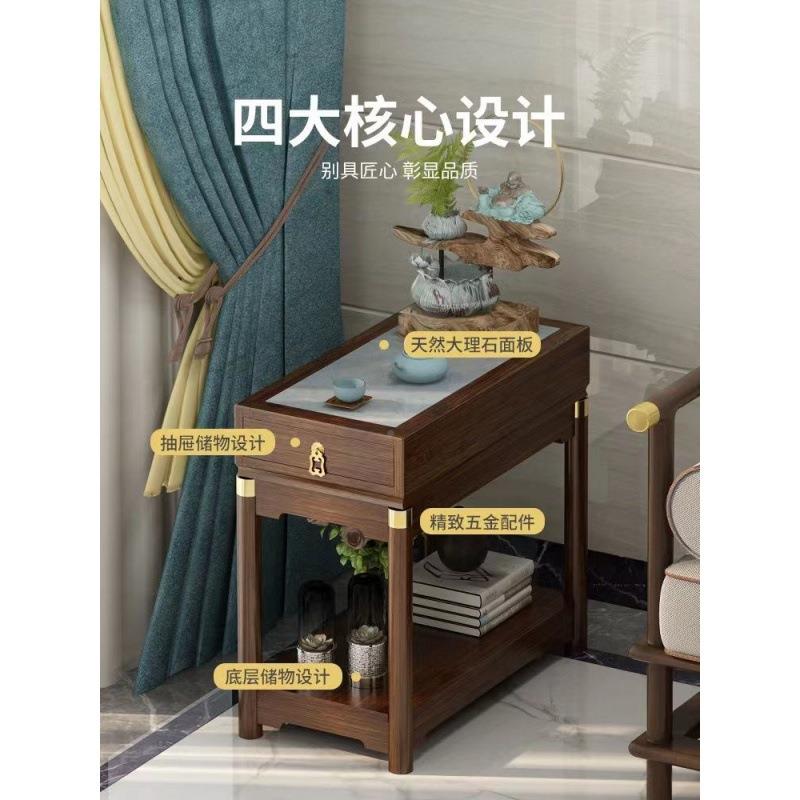 式岩板户边几沙发边柜小型侧客厅aq52轻奢中方形小茶几角几床头柜