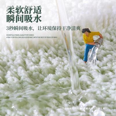 厂家卡通小雏植垫家10059335地用卫生间门口地毯浴室防滑垫吸水菊