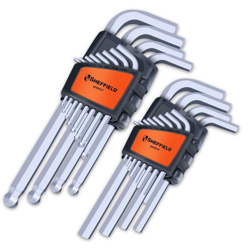 SHE长FFIELD12件套英制加球头内六角扳S手s2六角扳手0SHEFFIEL001