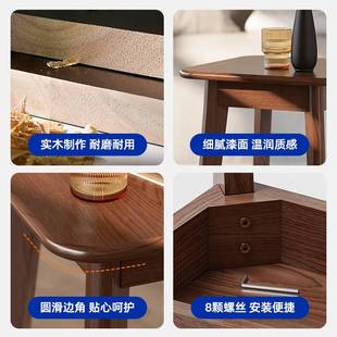 沙发边几简约现代茶几小桌子实木家用方桌轻奢卧室床头桌侧边角几