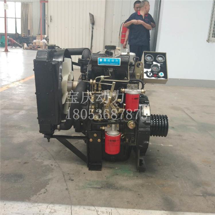 2油7马力船发动机渔船用柴机双缸2110C2110C带挂浆机主机