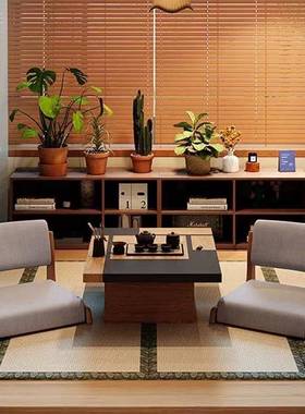 床上舒适椅子榻榻米座椅日靠背子实木飘式窗床AXA用久无坐凳脚无