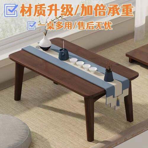 装免安可折叠桌阳台飘上窗桌茶几桌床桌可折叠炕AL212古风桌桌窗