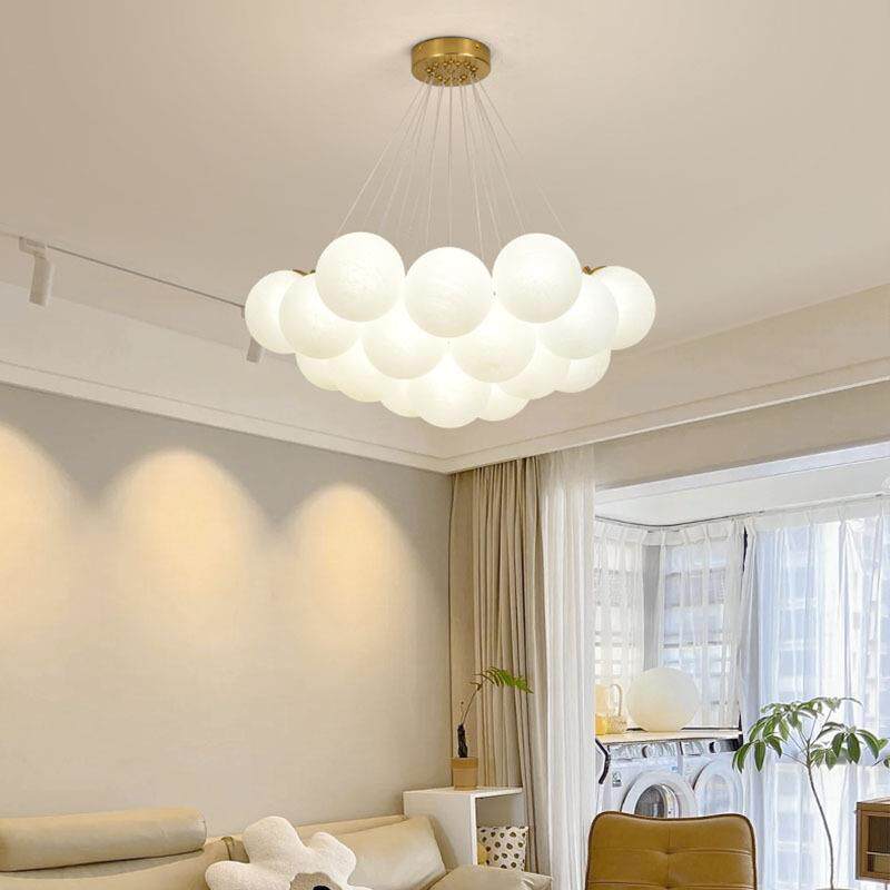 厅吊灯球星客球球灯卧室书气房59542客厅餐厅泡泡球月灯具跨境