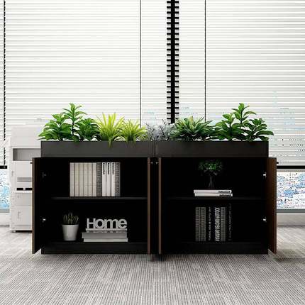 办公室隔断柜文柜资料花槽柜YUY花柜储物木质柜矮柜柜边花柜草件