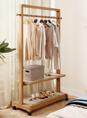 挂衣架衣物落地卧移室衣帽架客厅简约式现代架新中民GWA宿衣置物