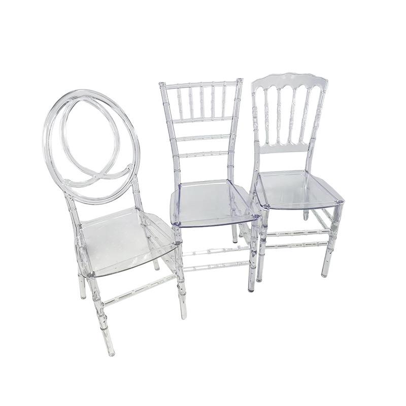 水晶透明椅子户外婚礼餐酒店节竹礼堂宴会厅亚克FKD力塑料椅餐椅