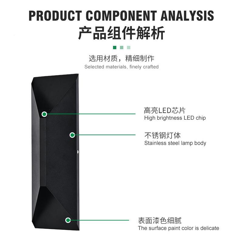 户外TOZ防水壁走廊感灯应线壁灯外墙免布太阳壁灯阳能台壁灯围墙