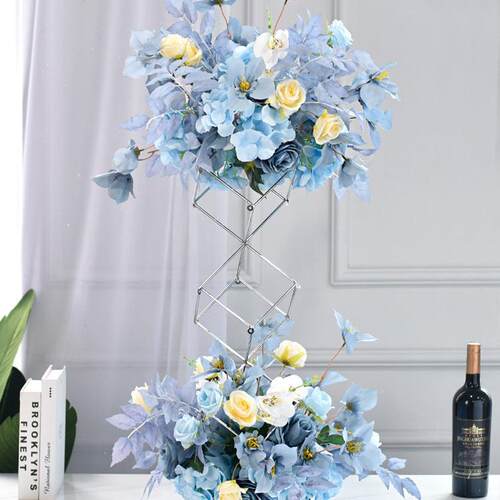 酒K6565656TV摆吧花台桌面装饰摆件桌花花台面摆花铁艺假花仿真花