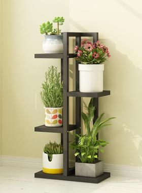 实木花架子空多室内阳台用铁艺置物架客厅落XWM地家层式省间绿萝