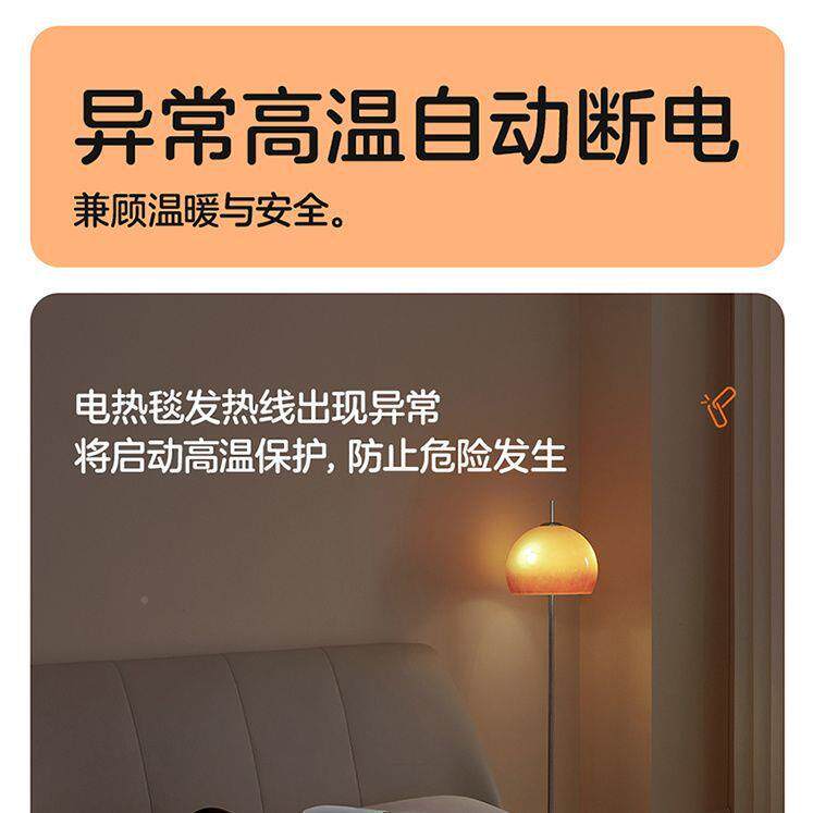 热电毯双人控电褥子家用双自动断定时除螨防水防电漏电无品牌/智