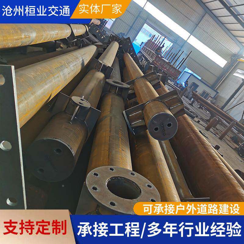 交路通标志牌杆铝金反高光道指示牌速公路单合双悬臂F型16标志立