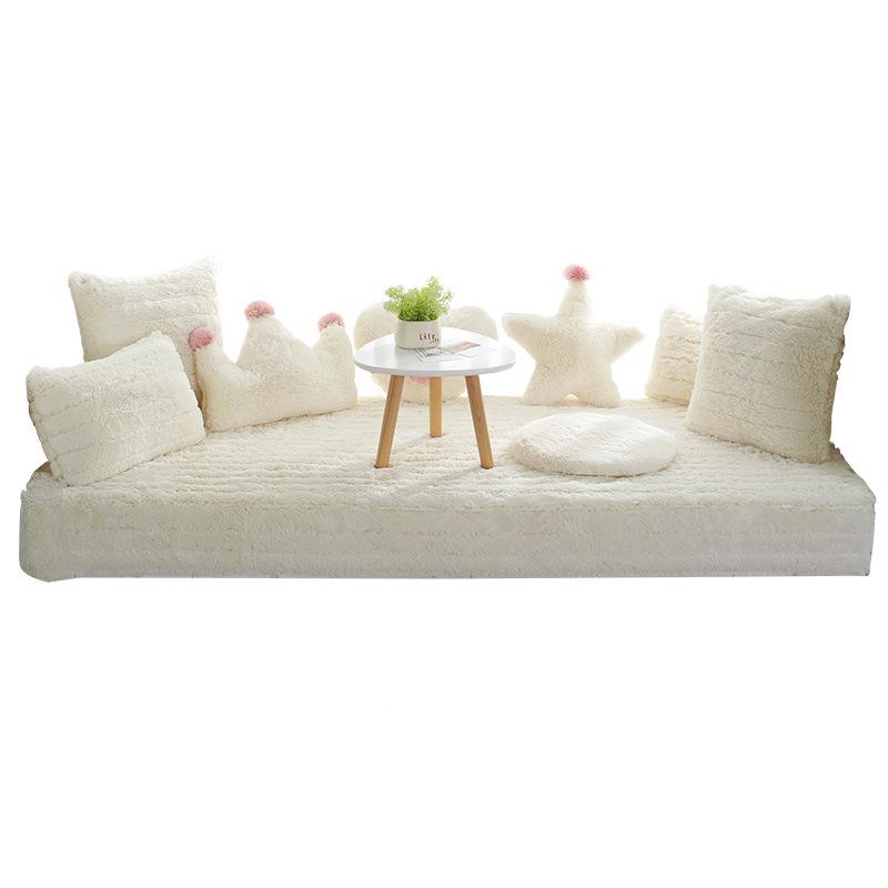 飘窗垫窗GHQ台垫套罩新款改造垫阳垫子网红坐台软盖布垫地台毯主